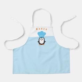 Delantal Apron pingüino personalizado
