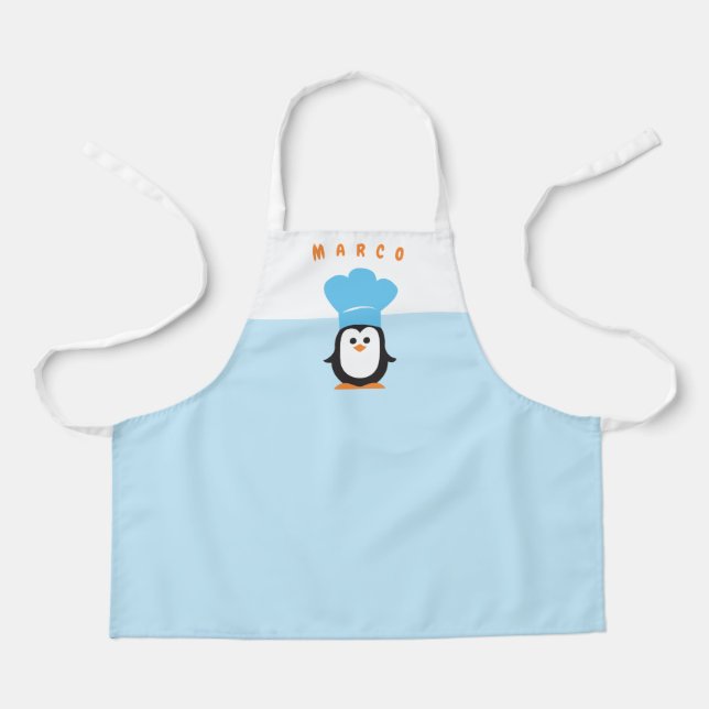 Delantal Apron pingüino personalizado (Anverso)