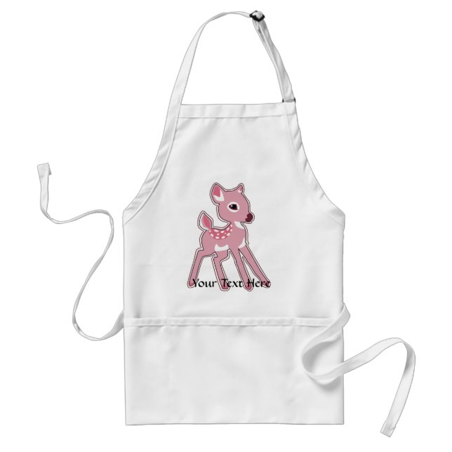 Delantal Apron Pink Fawn (Frente)