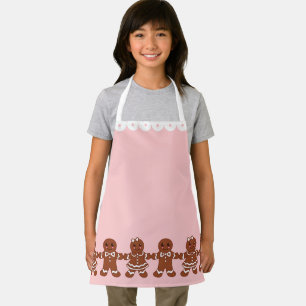 Delantal Apron Pink Gingerbread