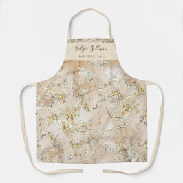 Delantal Apron profesional beige de belleza