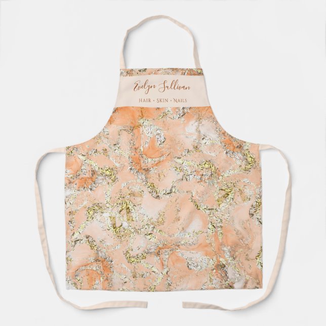 Delantal Apron profesional de belleza de cáscara (Anverso)