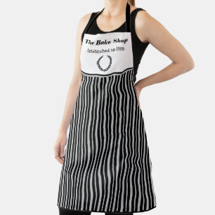 Delantal Apron profesional de sus bandas de texto y logotip