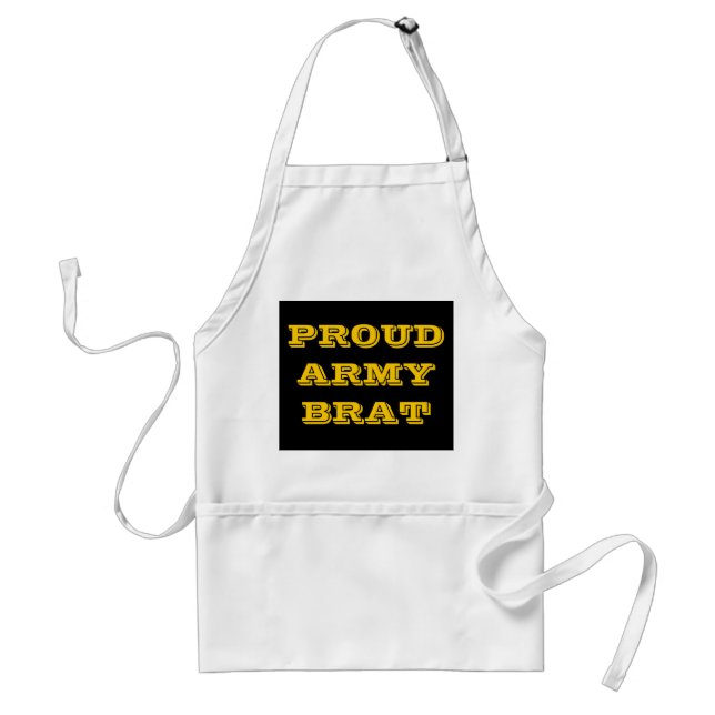 Delantal Apron Proud Army Brat (Frente)