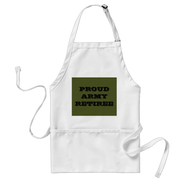 Delantal Apron Proud Army Retiree (Frente)