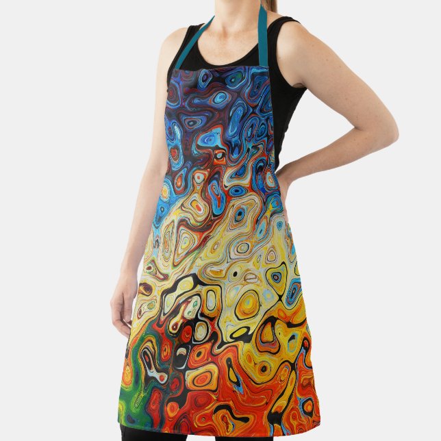 Delantal Apron Psychedelic All-Over Print (in situ)