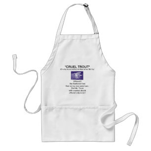 Delantal Apron "Purple Wet Fly-Cruel Trout"