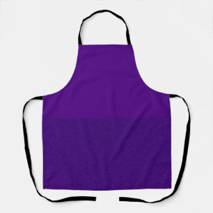 Delantal Apron Purpurina morado de dos tonos - Personalizab