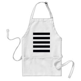 Delantal Apron rayado blanco y negro de Moda moderna