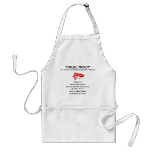 Delantal Apron "Red Matuka-Cruel Trout"