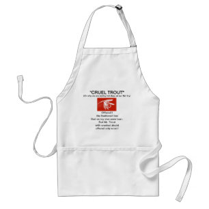 Delantal Apron "Red Wet Fly-Cruel Trout"