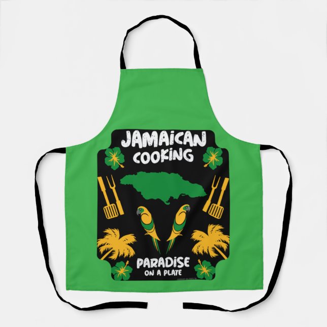 Delantal Apron: Regalos de cocina jamaiquina (Anverso)