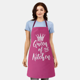 Delantal Apron Reina de cocina, regalo de mamá rosa persona