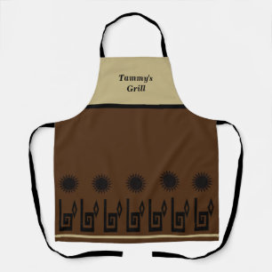 Delantal Apron, restaurante de arena marrón del suroeste