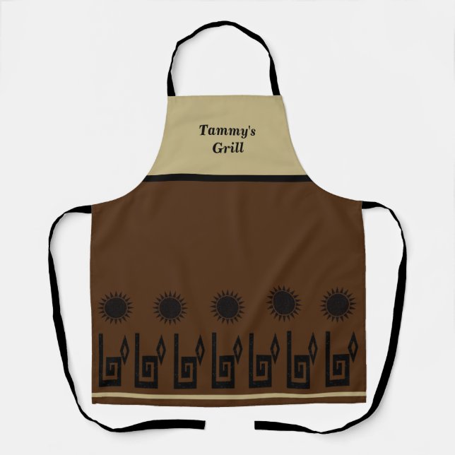 Delantal Apron, restaurante de arena marrón del suroeste (Anverso)
