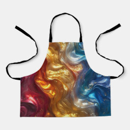 Delantal Apron Resumen de la holgura del aceite metálico