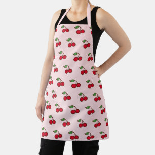 Delantal Apron retro Cherries