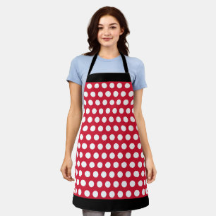Delantal Apron retro Red Polka Dot