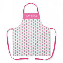 Apron rosa de la flor rosa