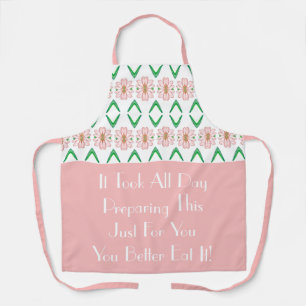 Delantal Apron rosa gracioso y elegante