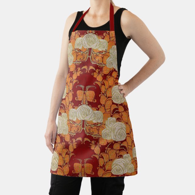 Delantal Apron Rosas de Art Nouveau (in situ)
