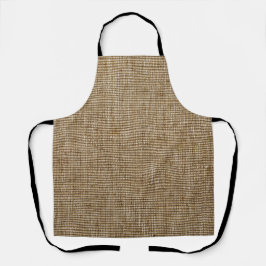 Delantal Apron Rústico Burlap - Naturaleza estilo casa de c