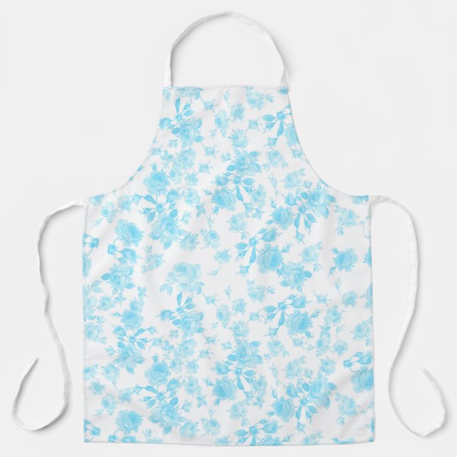 Delantal Apron Saint Colette June Rosas capri blue (Anverso)