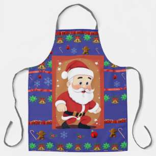 Delantal Apron Santa Ugly Sweater