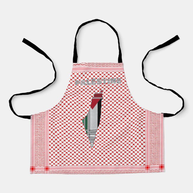 Delantal Apron Shemagh palestino - Apron Keffiyeh (Anverso)