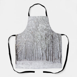Delantal Apron Snowy Woods