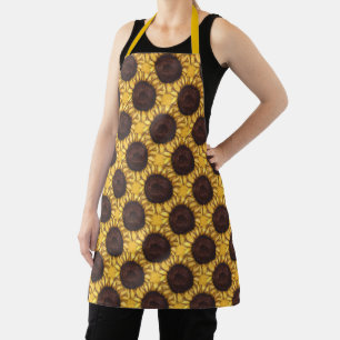 Delantal Apron Sunflower Art Apron