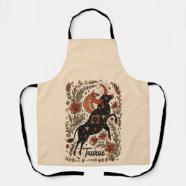 Delantal Apron Taurus Celestial Zodiac Art