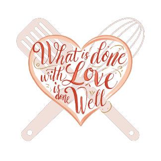 Delantal Apron tema el día de San Valentín - Regalo de coci