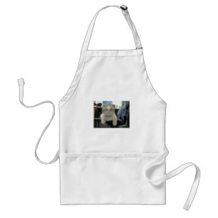 Delantal Apron Tiny Cat Face