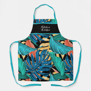 Delantal Apron Tropical de hojas de plátano de verano