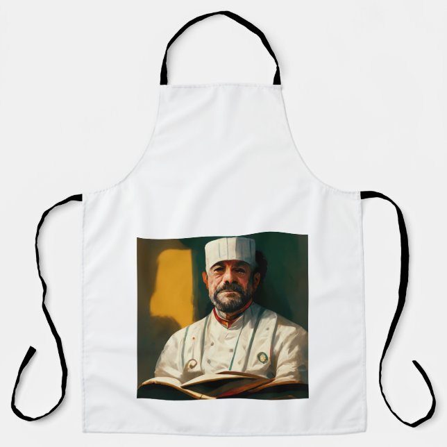 Delantal Apron, un chef italiano - Generación de IA (Anverso)