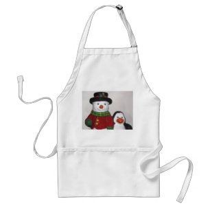 Delantal Apron, un hombre de nieve muy amable y amigo
