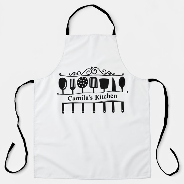 Delantal Apron Utensil de cocina personalizada (Anverso)