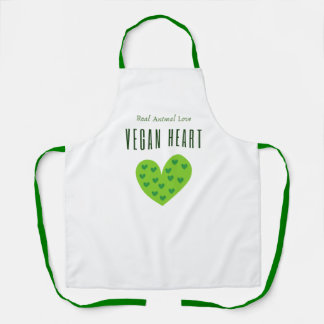 Delantal Apron Vegan Heart