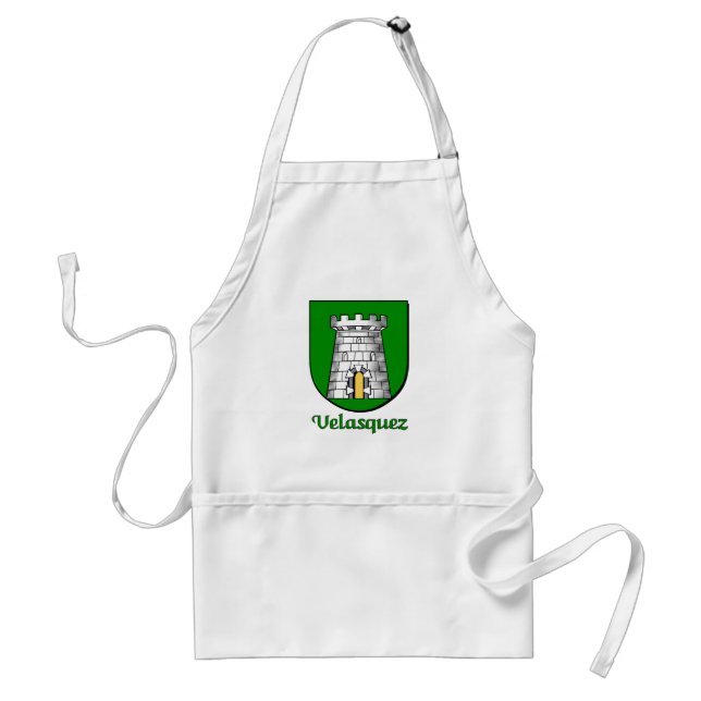 Delantal Apron Velasquez Family Shield (Frente)