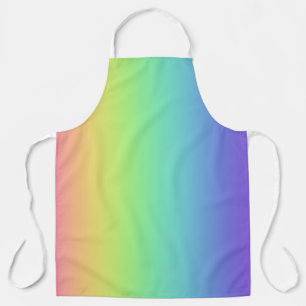 Delantal Apron Vivid Rainbow Gradient