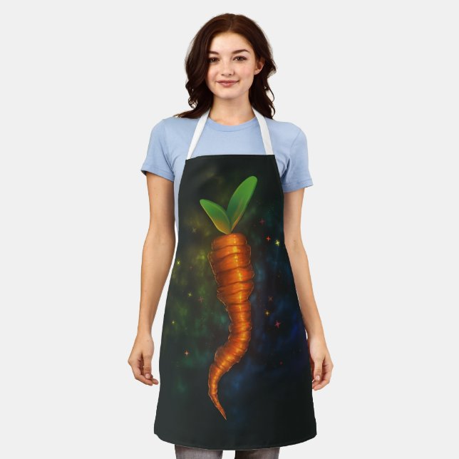 Delantal Apron with carrots (Gastado)