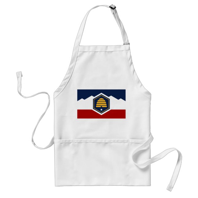 Delantal Apron with Flag of Utah, USA (Frente)