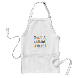 Delantal Apron With Kitchen Items For Cooking