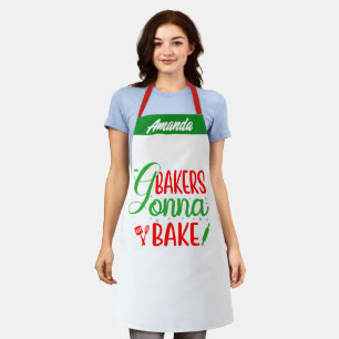 Delantal Aprones con nombre de chef personalizado, panadero