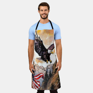 Delantal Aprones de chef Personalizado patriótico, #FATHERS