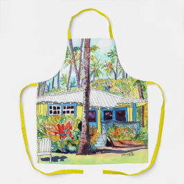 Delantal Aprones de cocina de la plantación amarilla