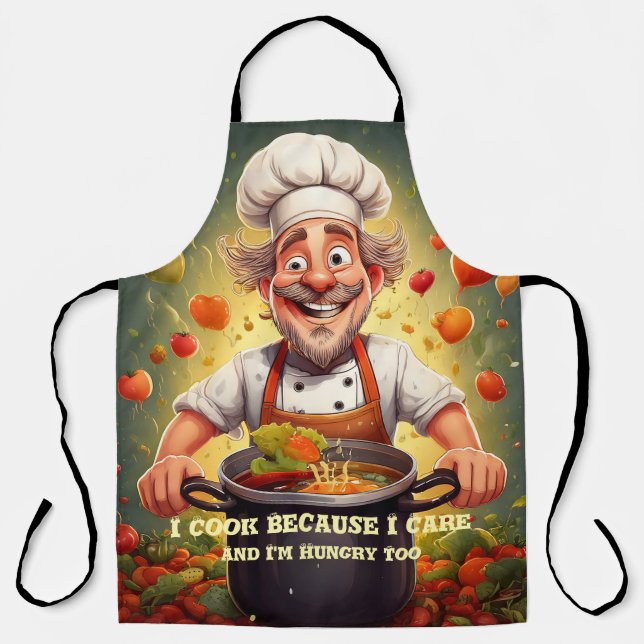 Delantal Aprones de cocina únicos y divertidos - Regalos pe (Anverso)