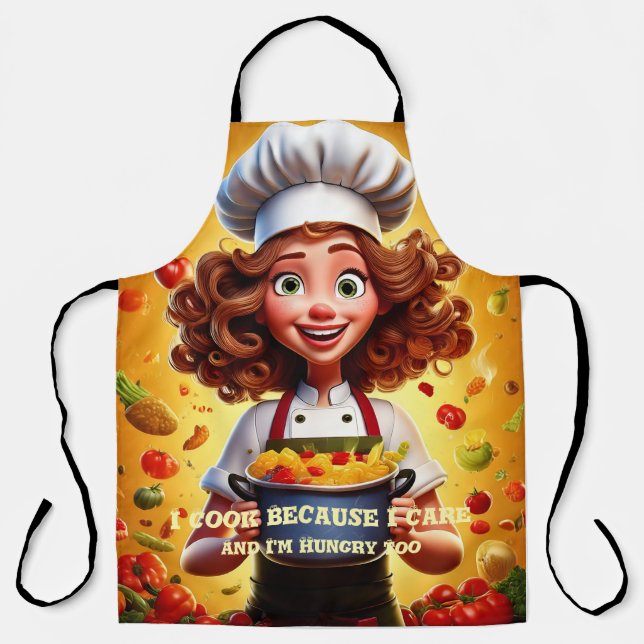Delantal Aprones de cocina únicos y divertidos - Regalos pe (Anverso)