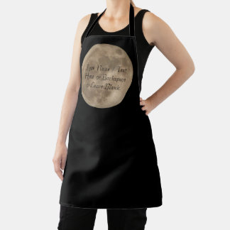 Delantal Aprones de luna completos Apron Apron Personalizad